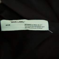 Off-White Black Satin Corsetry Striped Track Pants S