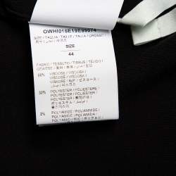 Pre Owned Off-White Black Knit Turtleneck Mini Dress M
