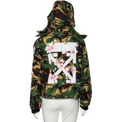 Pre Owned Off-White Camouflage Cotton All Over Mmrrone Diag Parka Jacket M
