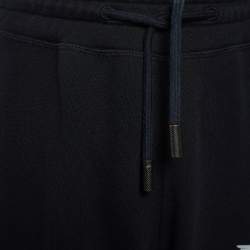 Off-White Black Cotton Knit Logo Track Pant M