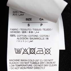 Pre Owned Off-White Black Will You Marry Me Print Cotton Hoodie S