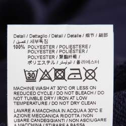 Pre Owned Off-White Navy Blue Skeleton Arrow Print Cotton Hoodie L 