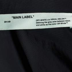 Pre Owned Off-White Black Technical Button front Oversized Track Jacket S