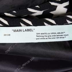 Off-White Monochrome Wool Wrap Mini Skirt S