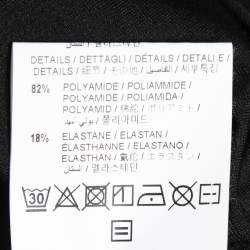 Off-White Black Synthetic Diagonal Print Athletic Leggings M