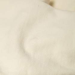 Off-White Cream Cotton Embroidered Sweatshirt M