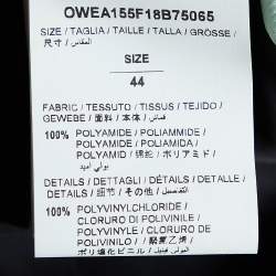 Pre Owned Off-White Black Nylon Hooded Oversized Coat  M