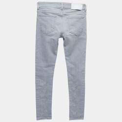 Off-White Grey Denim Skinny Jeans S Waist 26"