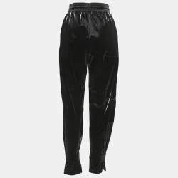 Off-White Black Coated Synthetic Jogger Pants XS