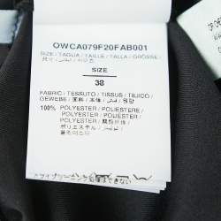 Off-White Black Coated Synthetic Jogger Pants XS