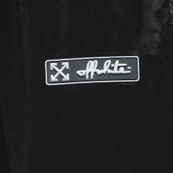 Off-White Black Coated Synthetic Jogger Pants XS