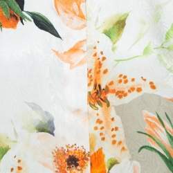 Off-White Multicolor Floral Silk Button-Up Shirt M