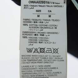 Pre Owned Off-White Black Retro Print Cotton Half Sleeve T-Shirt M