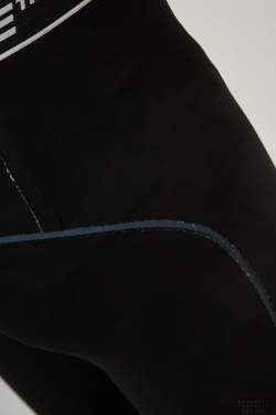 Pre Owned Off-White Black Logo Intarsia Knit Active Wear Leggings M