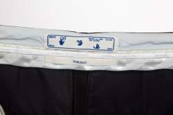 Pre Owned Off-White Black Printed Tapered Formal Trousers S