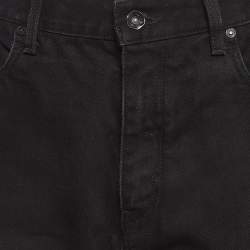 Off-White Black Denim Straight Leg Jeans XL Waist 34"