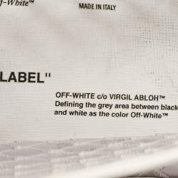 Off-White White/Clear PVC Net Binder Clip Crossbody Bag
