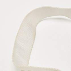 Pre Owned Off-White White/Black Leather Diag Camera Bag