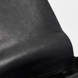 مملوكة مسبقًا Off-White Black/White Diagonal Print Leather Binder Clip Crossbody Bag