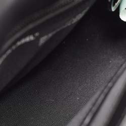 مملوكة مسبقًا Off-White Black/White Diagonal Print Leather Binder Clip Crossbody Bag