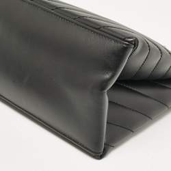 Pre Owned Off-White Black Quilted Leather Jackhammer 25 Tote