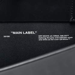 Off-White Black Leather Medium Box Tote