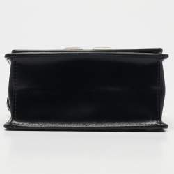 Off-White Black Leather Jitney Cash Inside Crossbody Bag