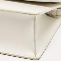 Off-White White Leather 2.8 Jitney Top Handle Bag