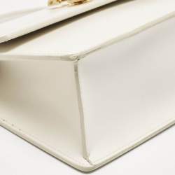 Off-White White Leather 2.8 Jitney Top Handle Bag