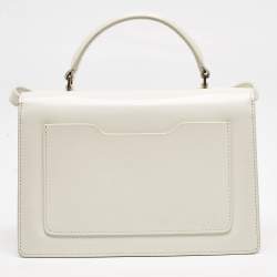 Off-White White Leather 2.8 Jitney Top Handle Bag