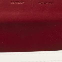 Off-White White Leather 2.8 Jitney Top Handle Bag