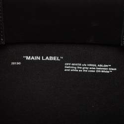 Off-White Black Leather Medium Box Tote