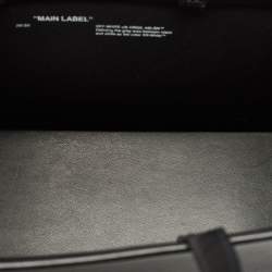 Off-White Black Leather Medium Box Tote
