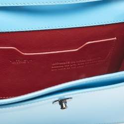 Off-White Blue Patent Leather 1.4 Jitney Top Handle Bag