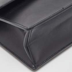 Pre Owned Off-White Black Leather 1.4 Gummy Jitney Top Handle Bag