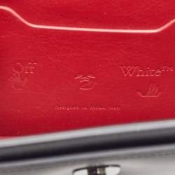 Pre Owned Off-White Black Leather 1.4 Gummy Jitney Top Handle Bag