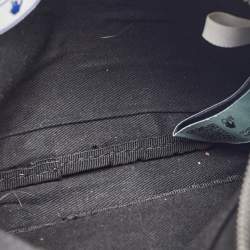 Pre Owned Off-White Black Nylon Logo Webbing Industrial Shoulder Bag