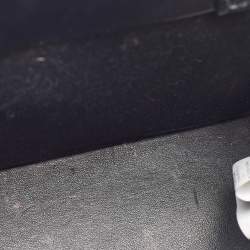 Pre Owned Off-White Black/White Leather Diagonal Striped Box Tote