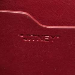 Pre Owned Off-White White Leather Graffiti 4.3 Jitney Top Handle Bag