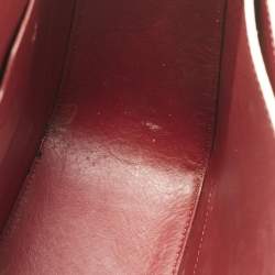 Pre Owned Off-White White Leather Graffiti 2.8 Jitney Top Handle Bag