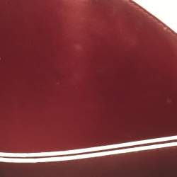 Pre Owned Off-White White Leather Graffiti 2.8 Jitney Top Handle Bag