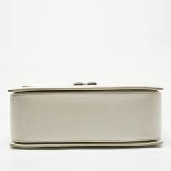 Pre Owned Off-White White Leather Graffiti 2.8 Jitney Top Handle Bag