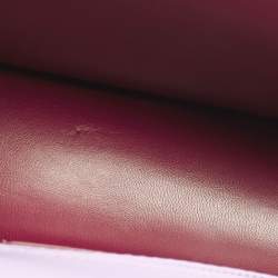 Pre Owned Off-White Lilac Leather 1.4 Jitney Top Handle Bag