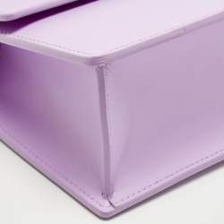 Pre Owned Off-White Lilac Leather 1.4 Jitney Top Handle Bag
