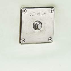 Pre Owned Off-White Mint Green Diagonal Quilted Leather Jitney 2.0 Shoulder Bag