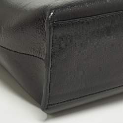 Pre Owned حقيبة يد عمودية أوف وايت "سكالتشر" جلد أسود