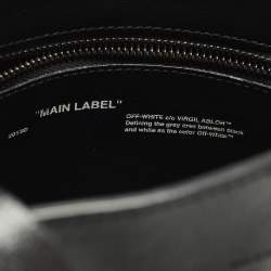 Pre Owned حقيبة يد عمودية أوف وايت "سكالتشر" جلد أسود