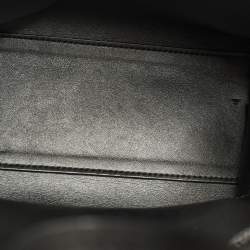 Pre Owned حقيبة يد عمودية أوف وايت "سكالتشر" جلد أسود