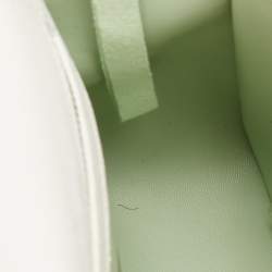 Pre Owned Off-White Binder Clip Mini White/Black Leather Diag Stripe Shoulder Bag