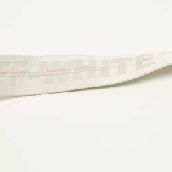 مملوكة مسبقًا حقيبة كروس أوف وايت مشبك ملف منحوت جلد أسود